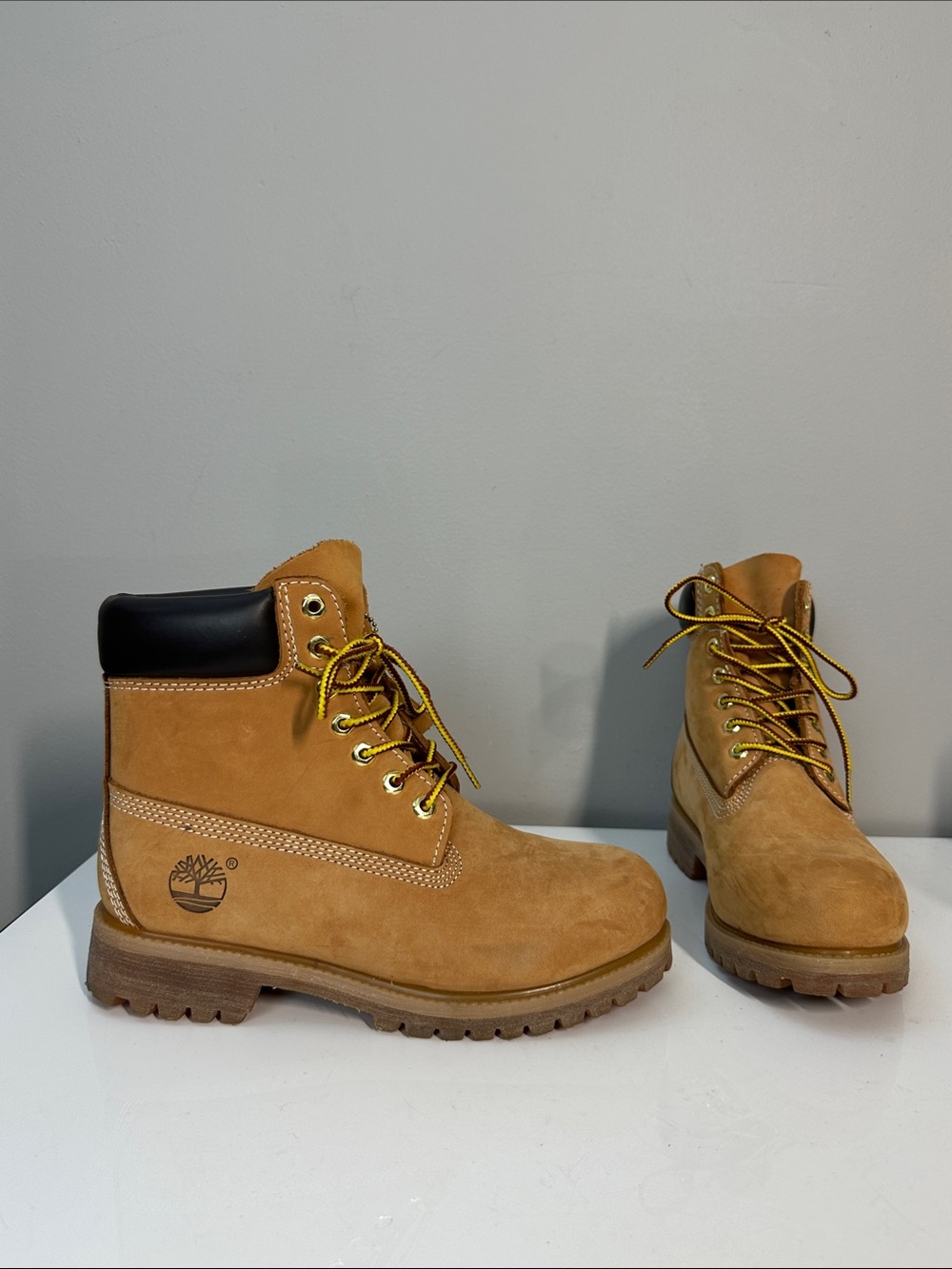 Timberland Wheat Nubuck Leather 6” Lace Up Boots Size 7 Utility Gorpcore Work